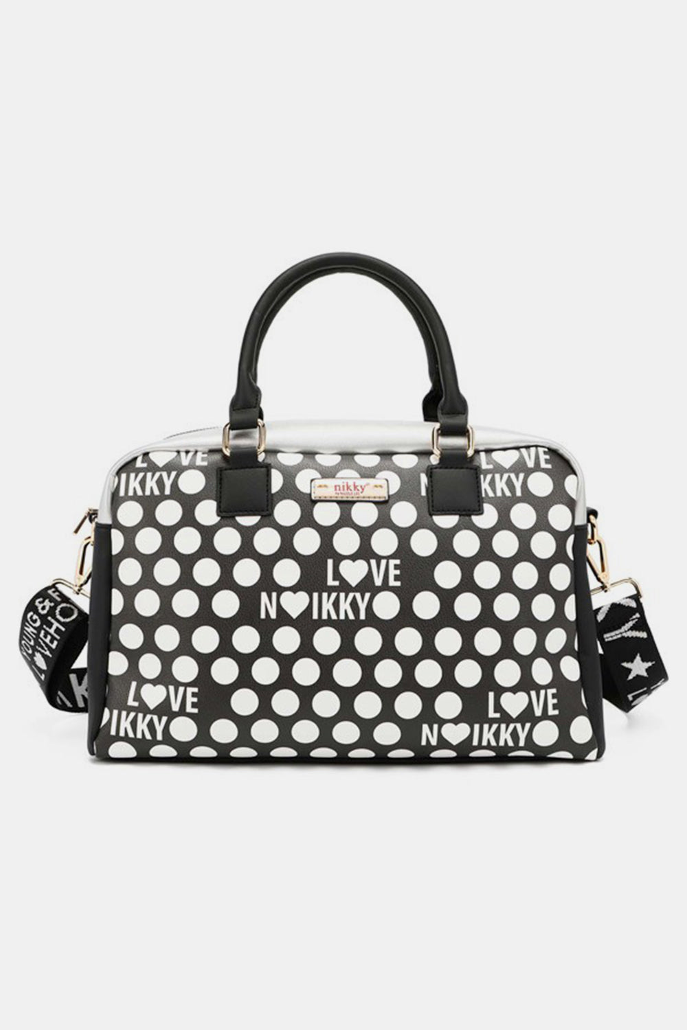 Nicole Lee USA Contrast Polka Dot Handbag - AllIn Computer