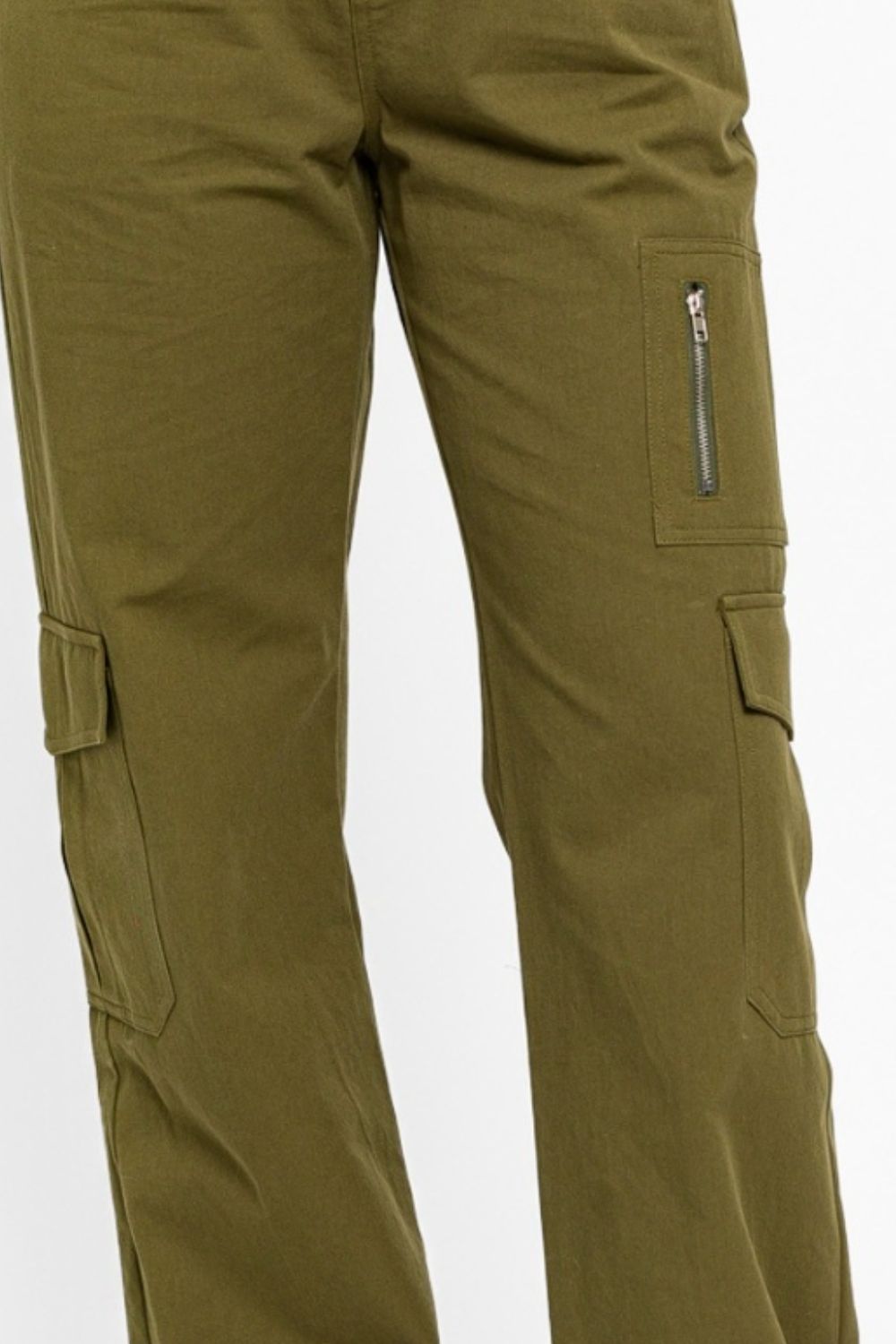 Tasha Apparel High Waist Wide Leg Cargo Pants with Pockets - AllIn Computer