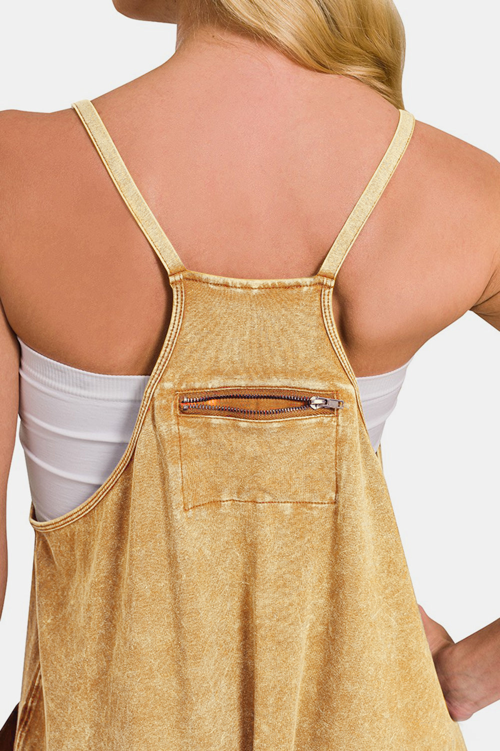 Zenana Spaghetti Strap Jumpsuit with Pockets - AllIn Computer