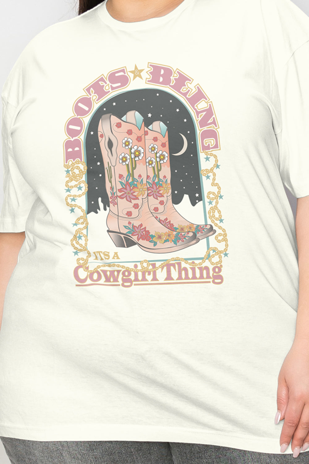 Simply Love Full Size Vintage Western Cowgirls Graphic T-Shirt - AllIn Computer