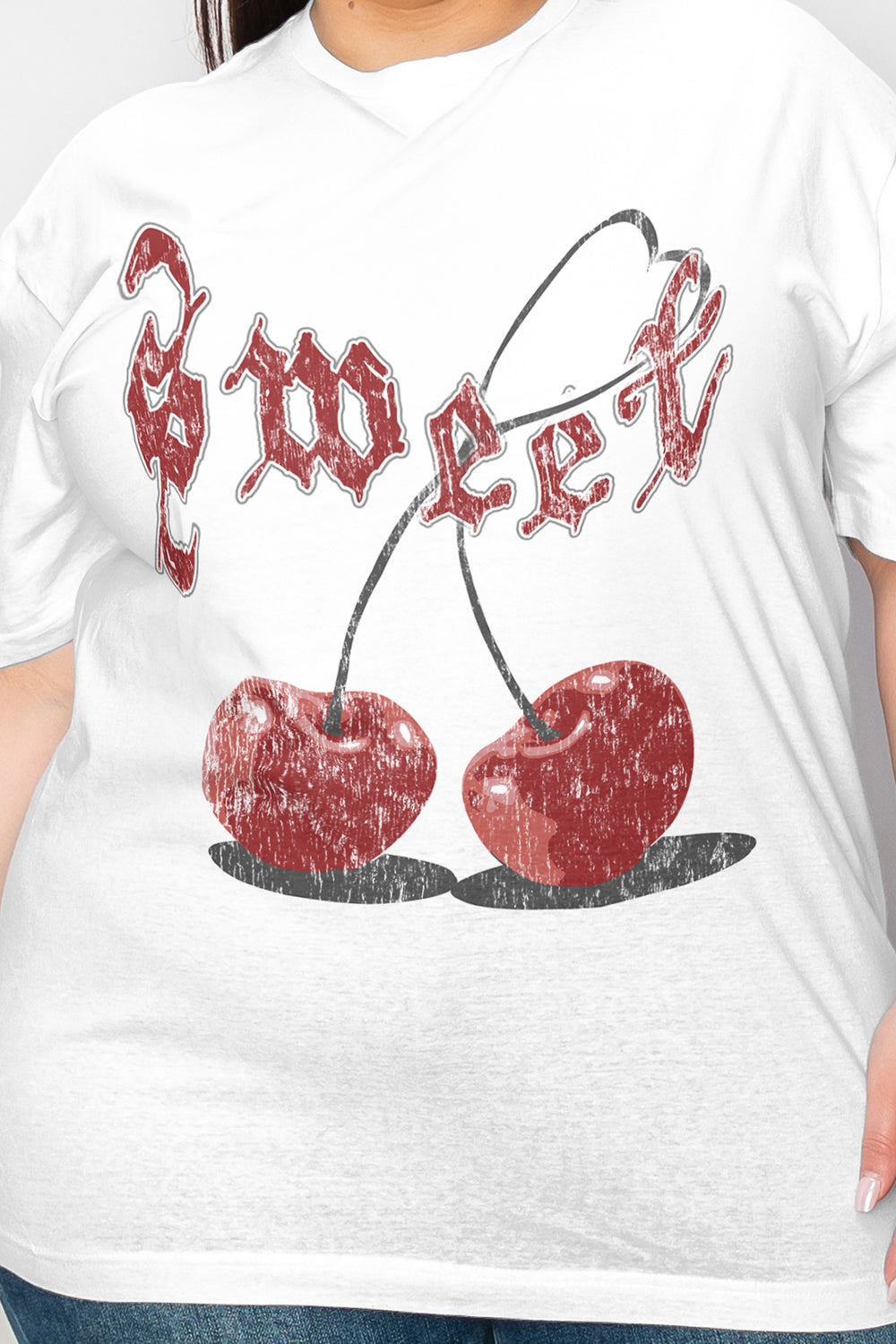 Simply Love Full Size Sweet Cherry Graphic T-Shirt - AllIn Computer