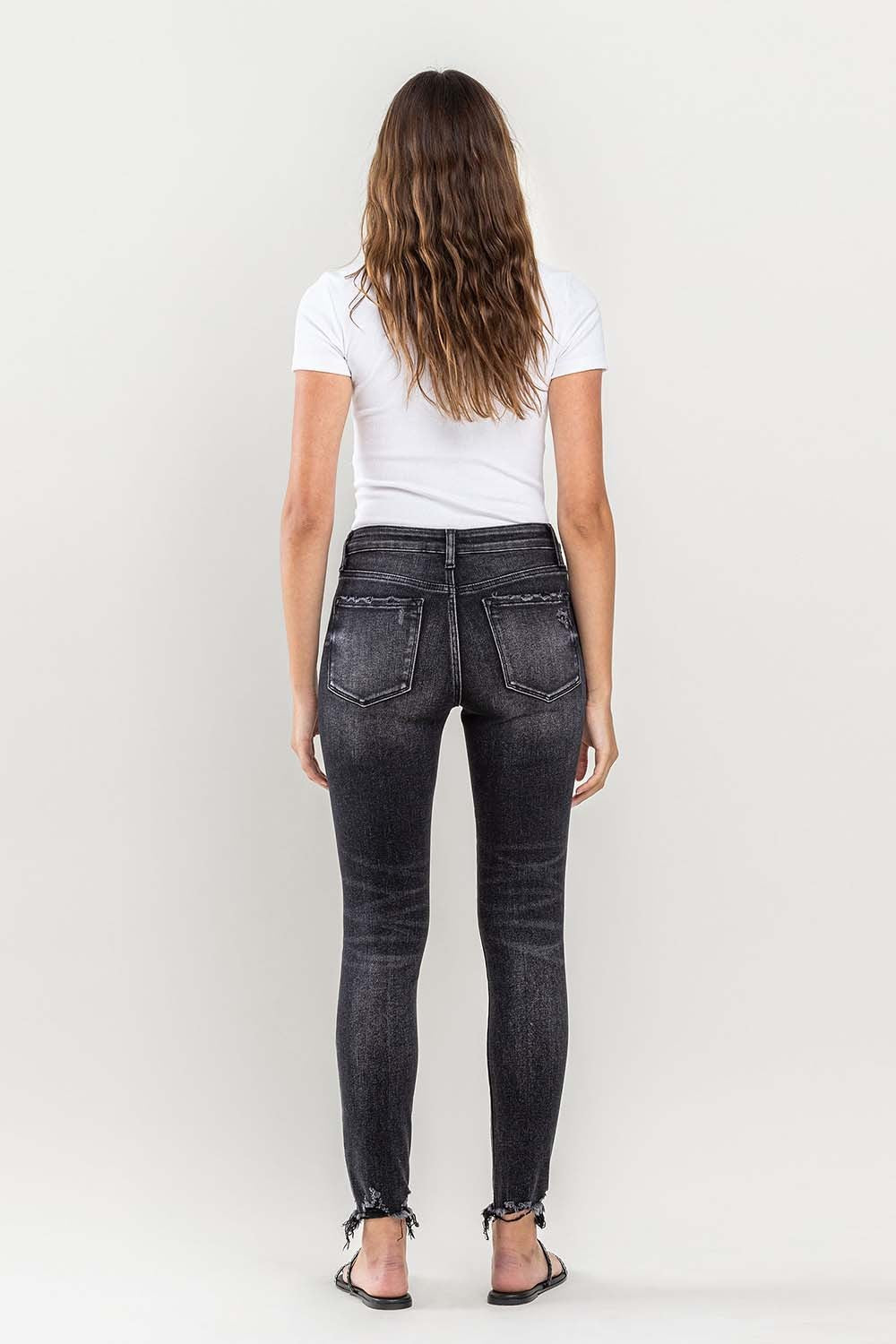 Lovervet Raw Hem Cropped Skinny Jeans - AllIn Computer