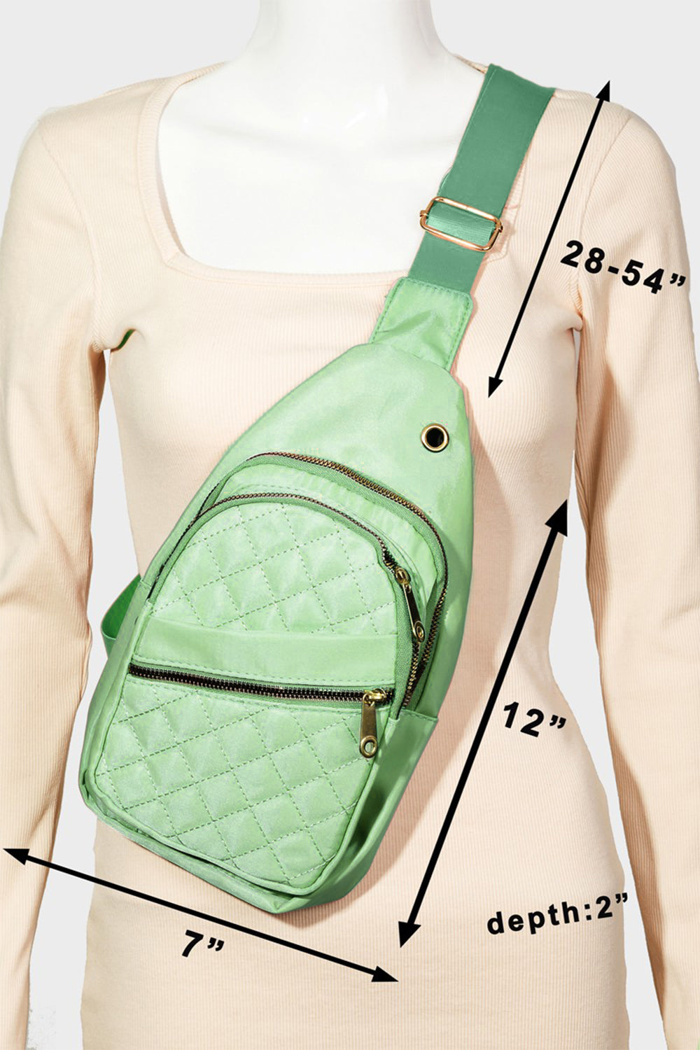 Fame Multi-Layer Zipper Crossbody Bag - AllIn Computer
