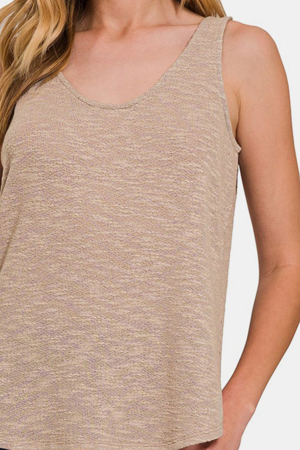 Zenana Curved Hem Round Neck Tank - AllIn Computer