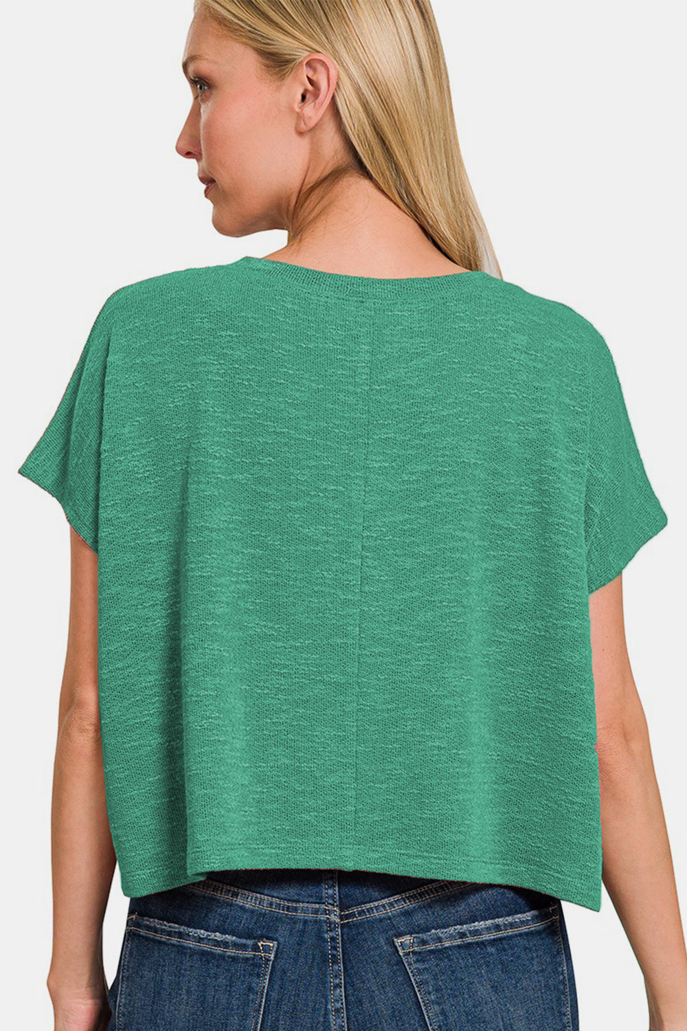 Zenana V-Neck Short Sleeve T-Shirt - AllIn Computer