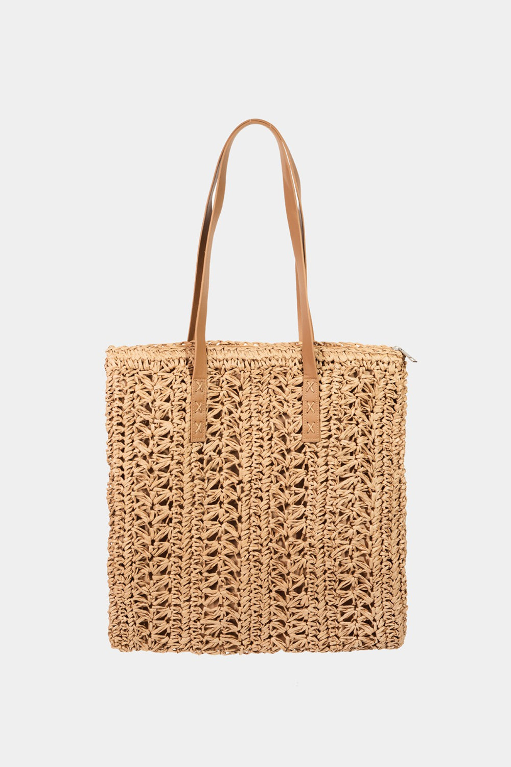 Fame Straw Braided Tote Bag - AllIn Computer