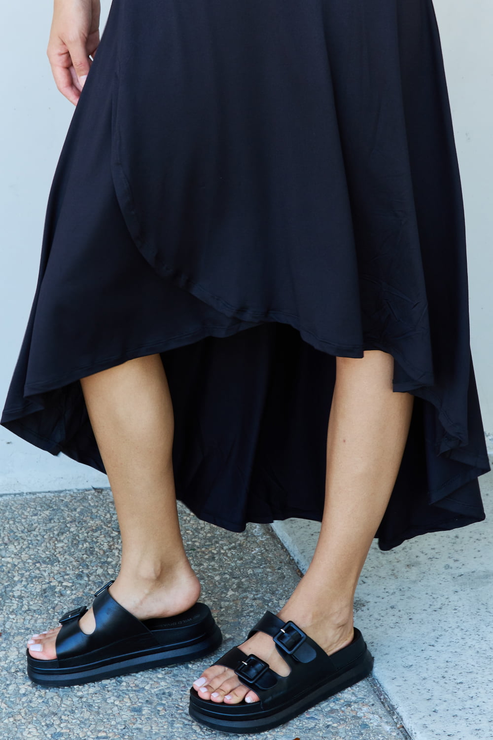 Ninexis First Choice High Waisted Flare Maxi Skirt in Black - AllIn Computer