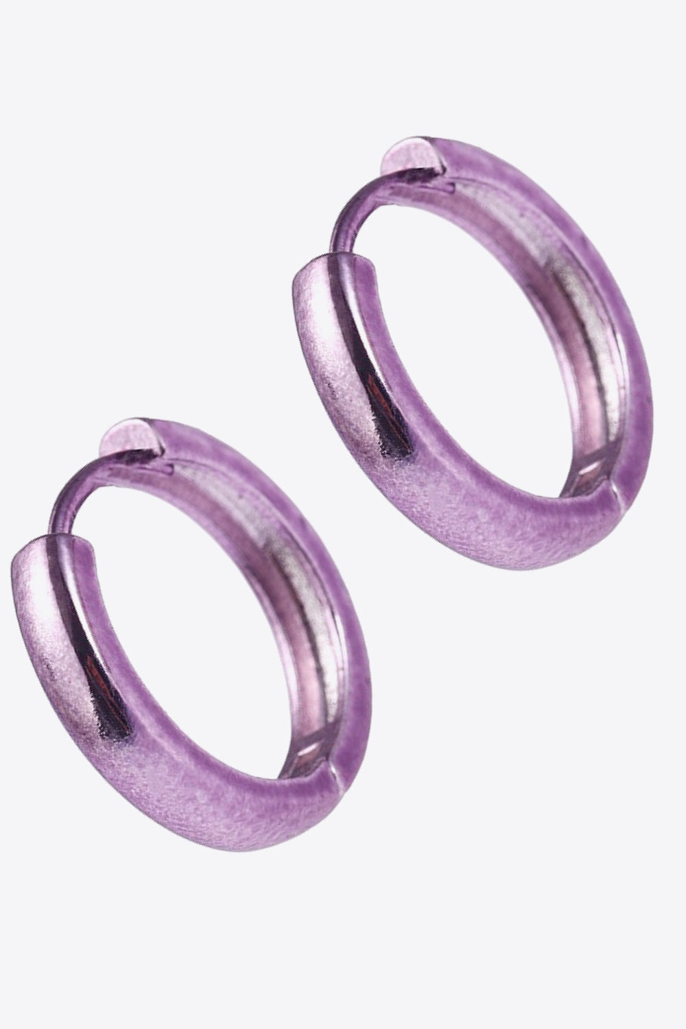 Minimalist Huggie Earrings in Lavender - AllIn Computer