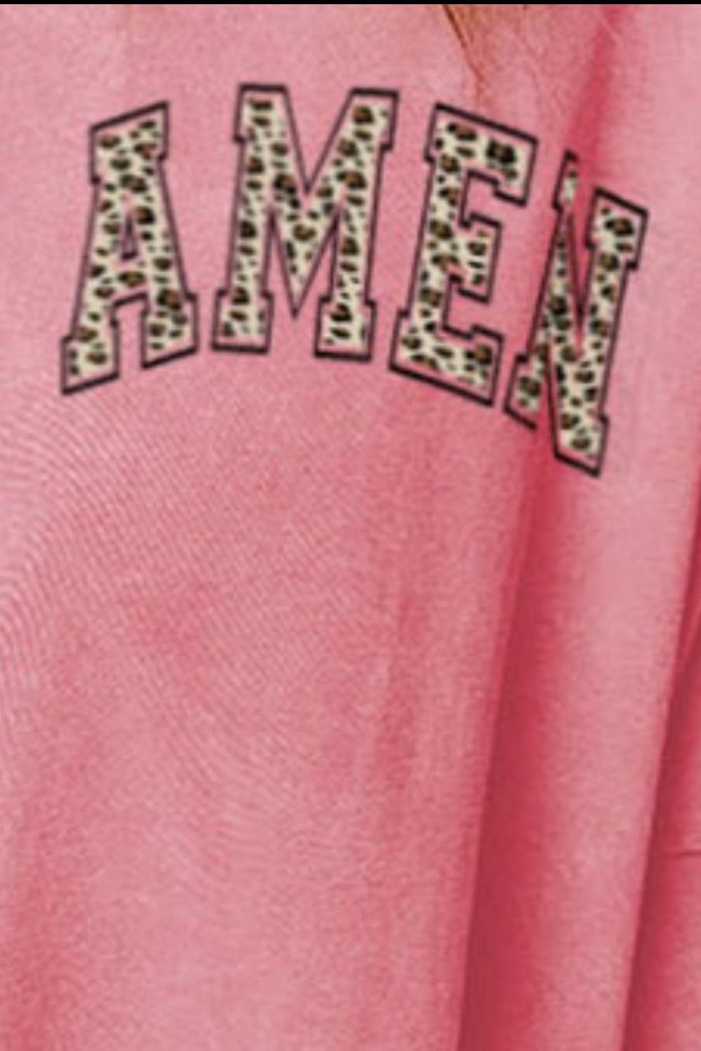AMEN Graphic Dropped Shoulder Slit Sweatshirt - AllIn Computer