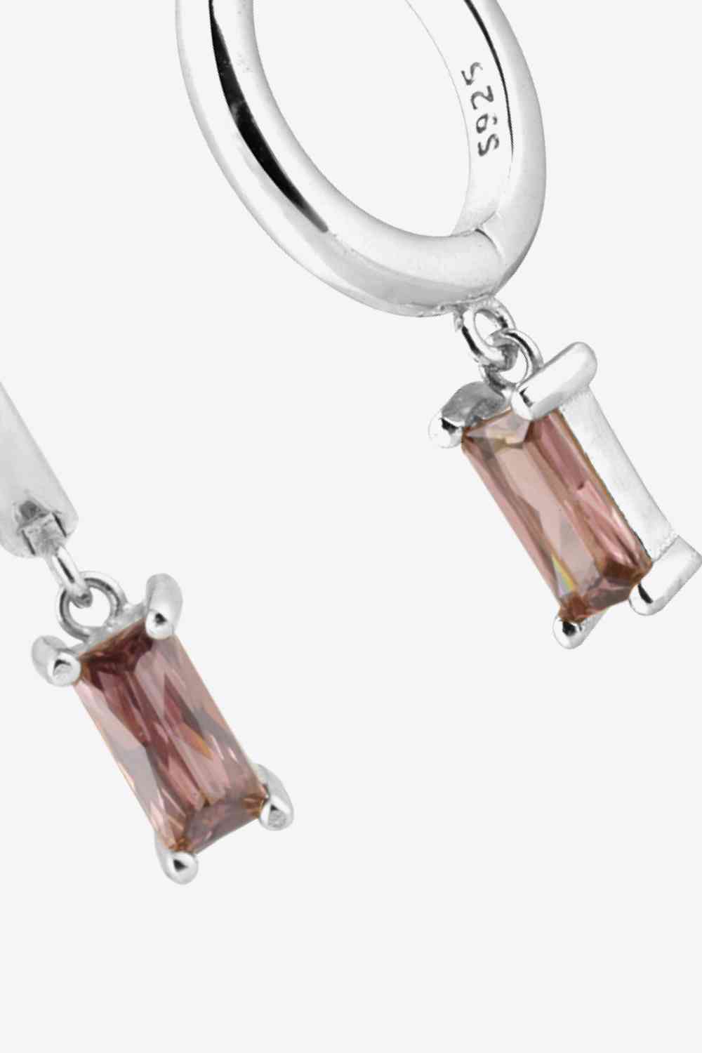 Zircon Huggie Drop Earrings - AllIn Computer
