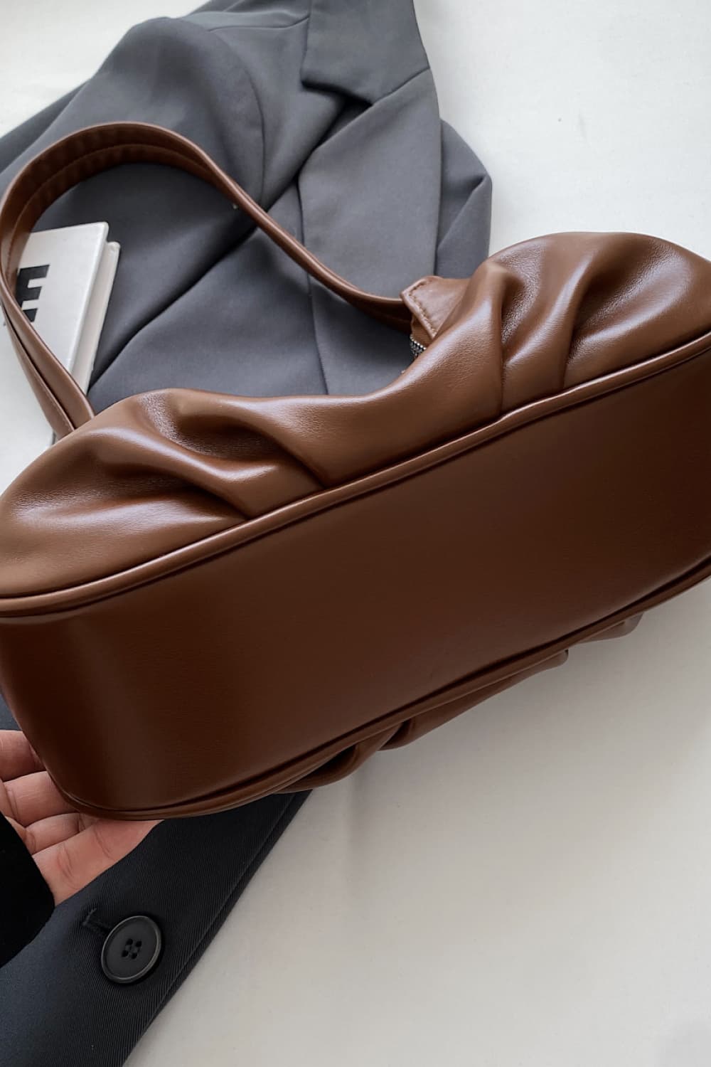 Butterfly Graphic PU Leather Shoulder Bag - AllIn Computer