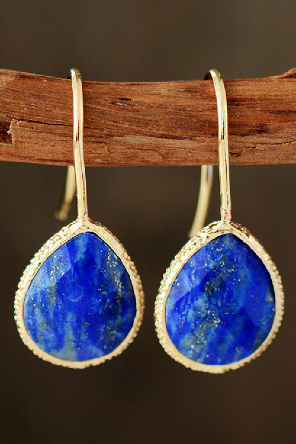 Handmade Natural Stone Teardrop Earrings - AllIn Computer