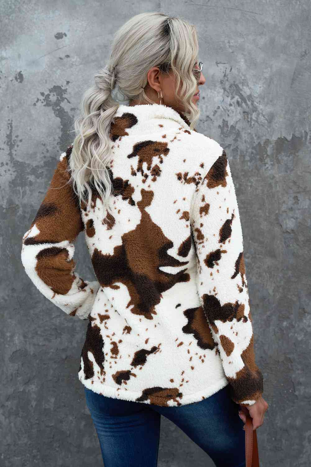 Quarter-Zip Long Sleeve Teddy Sweatshirt - AllIn Computer