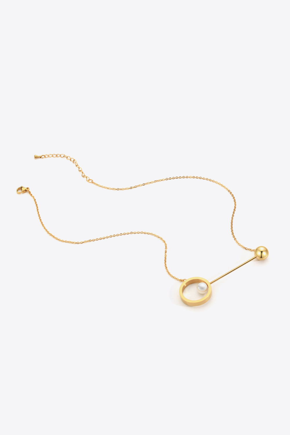 Fashionable Stainless Steel Pearl Necklace - AllIn Computer