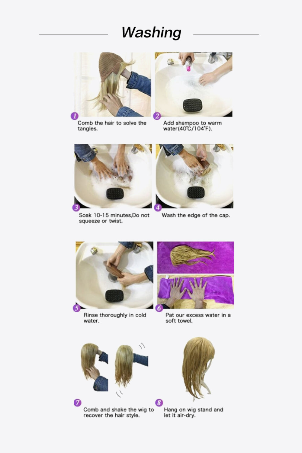 13*2" Full-Machine Wigs Synthetic Mid-Length Straight 27" - AllIn Computer
