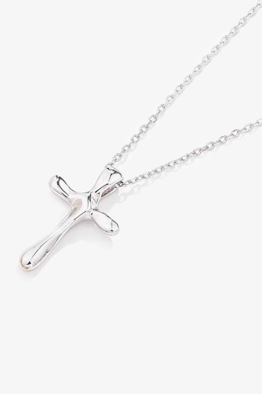 Cross Pendant 925 Sterling Silver Necklace - AllIn Computer