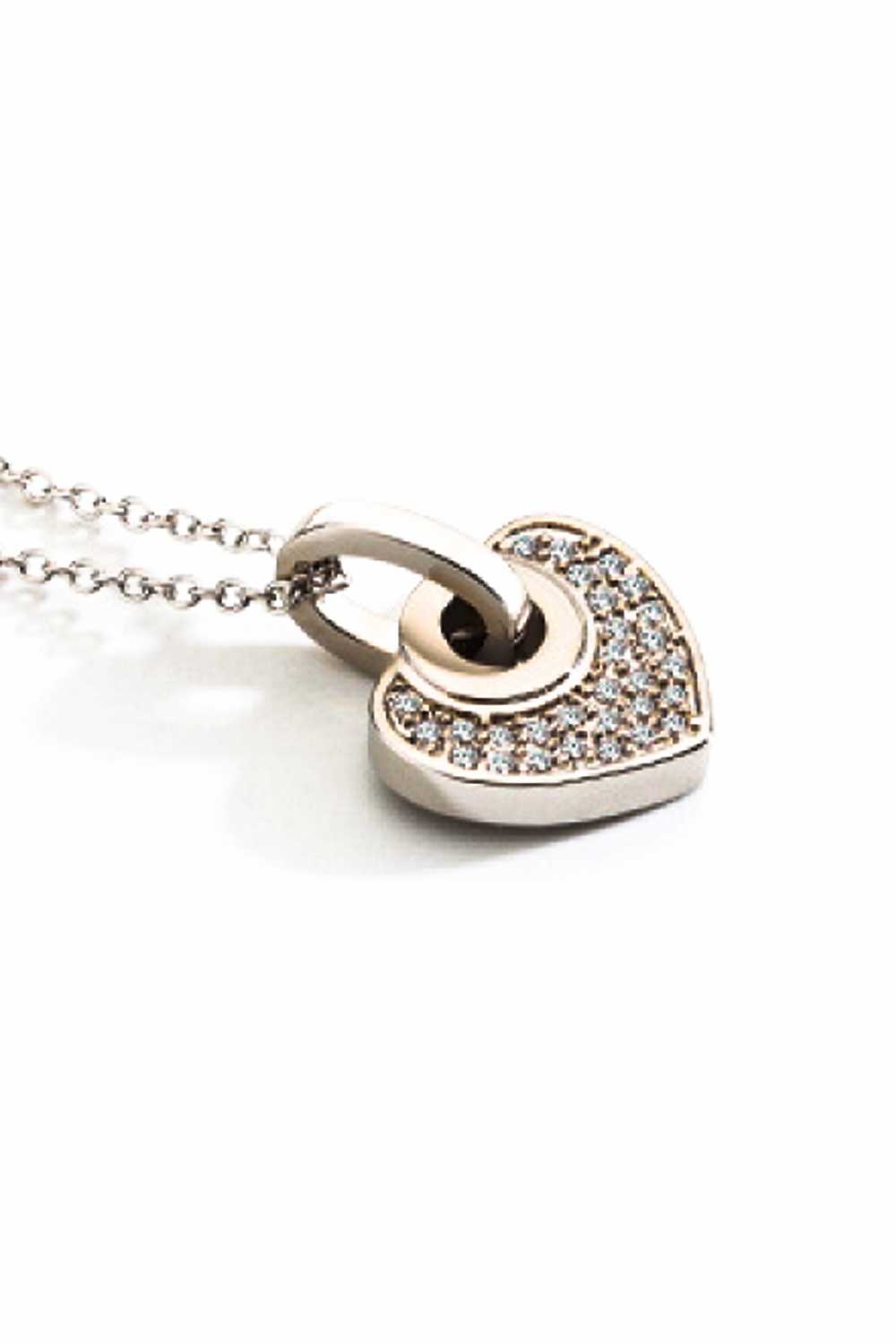 Crystal Heart Pendant Necklace - AllIn Computer