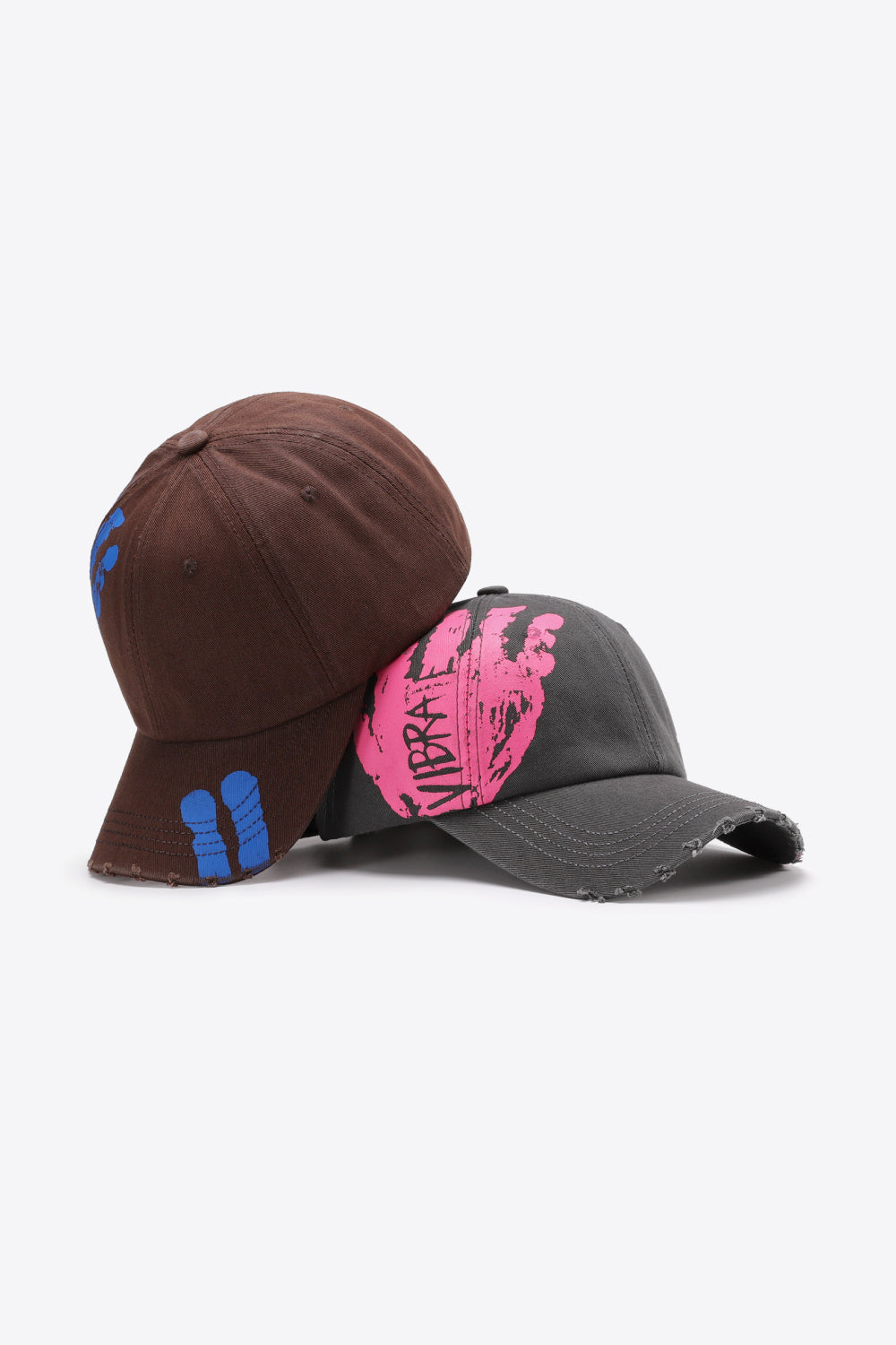 VIBRA Graphic Distressed Adjustable Baseball Cap - AllIn Computer