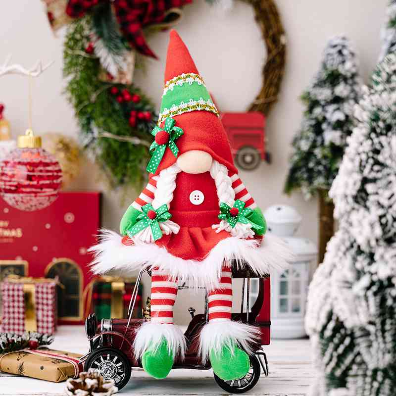 Striped Christmas Faceless Gnome - AllIn Computer