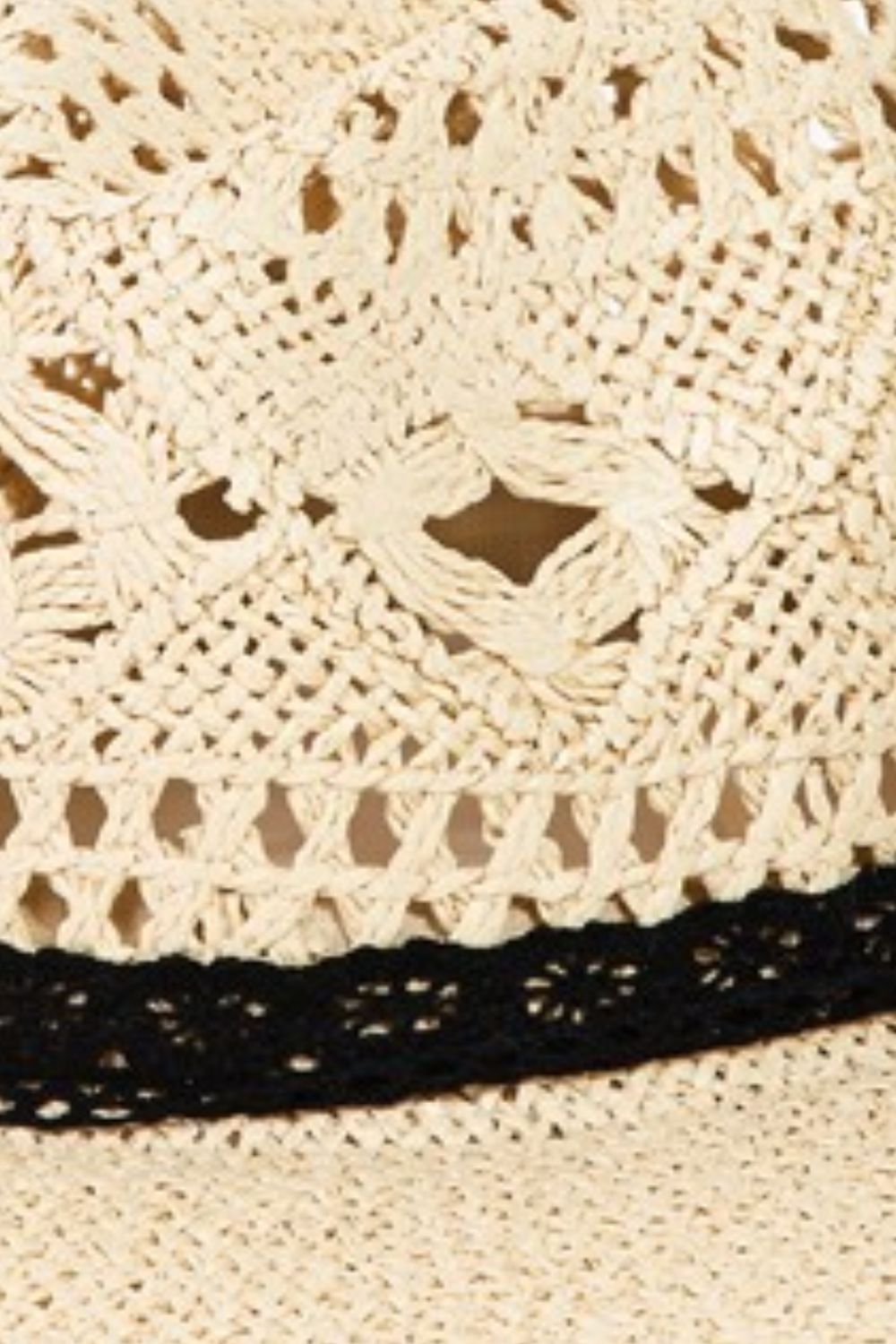 Fame Openwork Lace Detail Wide Brim Hat - AllIn Computer