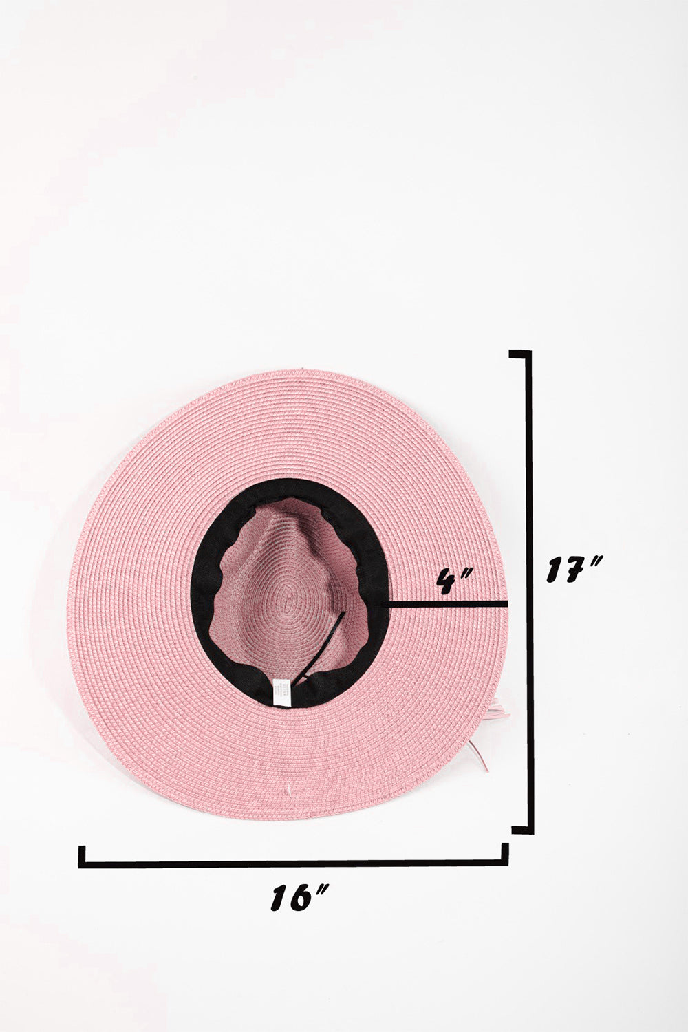 Fame Straw Braided Rope Strap Fedora Hat - AllIn Computer