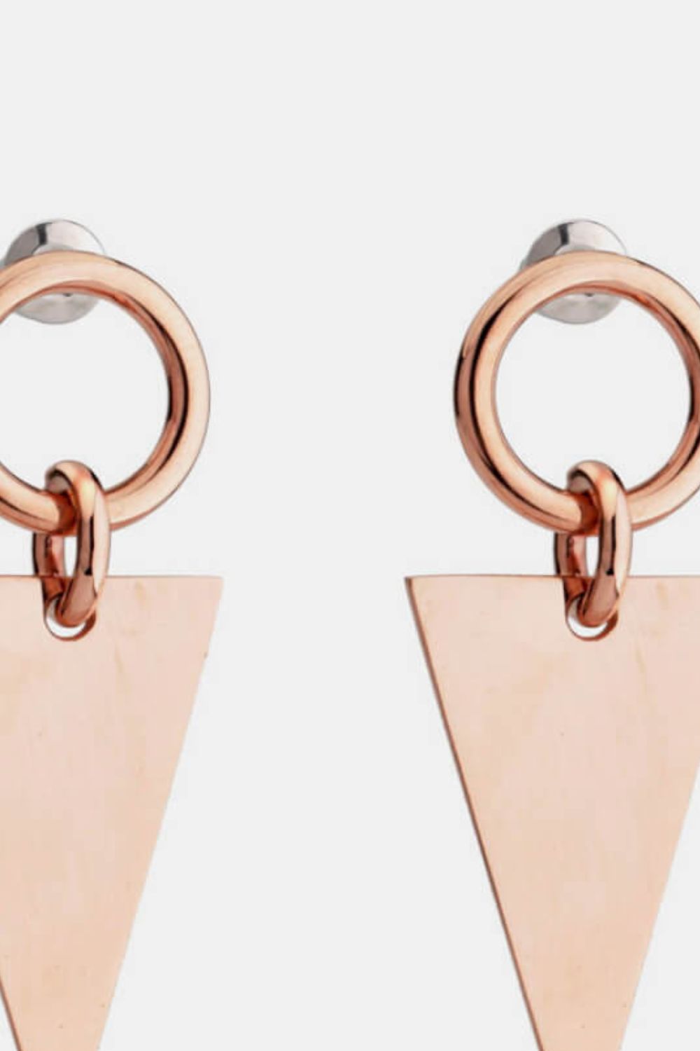 Stainless Steel Triangle Dangle Earrings - AllIn Computer