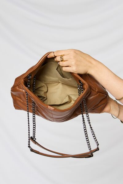 SHOMICO PU Leather Chain Handbag - AllIn Computer