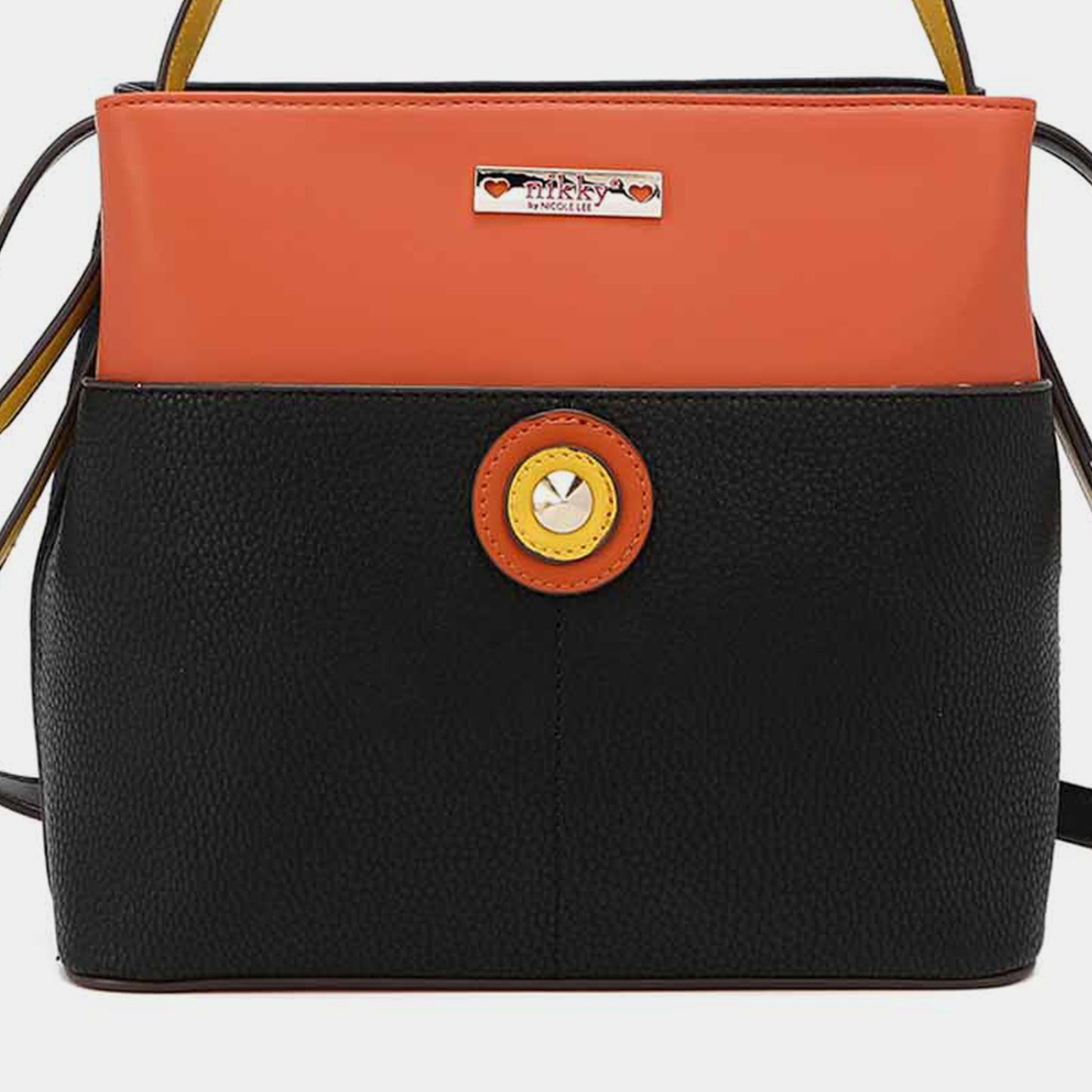 Nicole Lee USA Contrast Leather Shoulder Bag - AllIn Computer