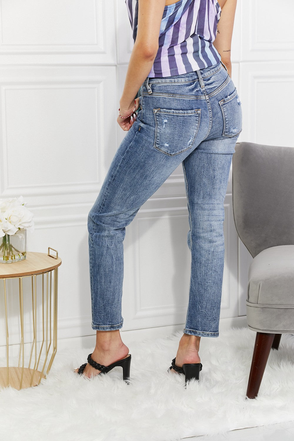 Kancan Full Size Amara High Rise Slim Straight Jeans - AllIn Computer