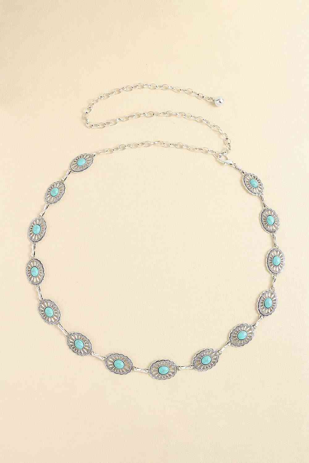 Vintage Turquoise Alloy Belt - AllIn Computer