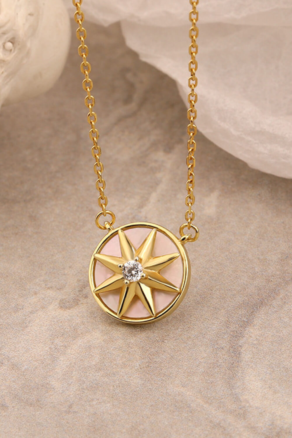 Cubic Zirconia Star Pendant Necklace - AllIn Computer