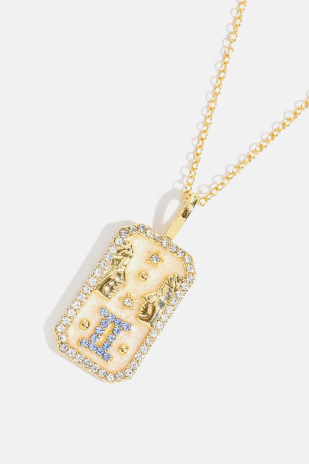 Rhinestone Constellation Pendant Copper Necklace - AllIn Computer