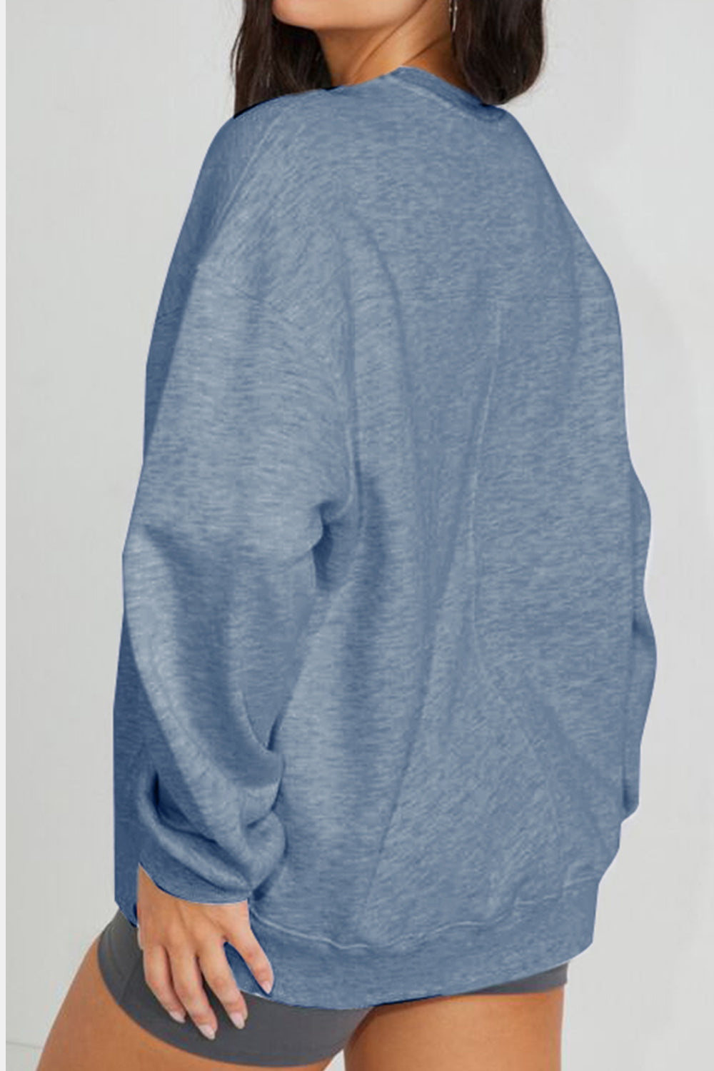 Simply Love Simply Love Full Size HAPPY MIND HAPPY LIFE SKULL Graphic Sweatshirt - AllIn Computer