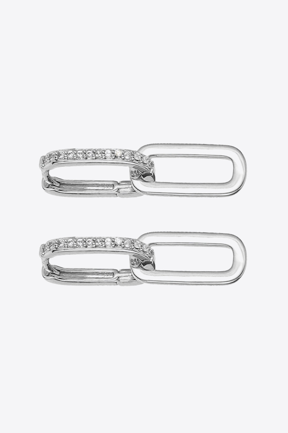 Cubic Zirconia Link Earrings - AllIn Computer