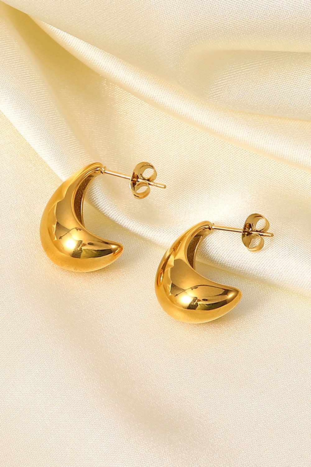 Stainless Steel C-Hoop Earrings - AllIn Computer