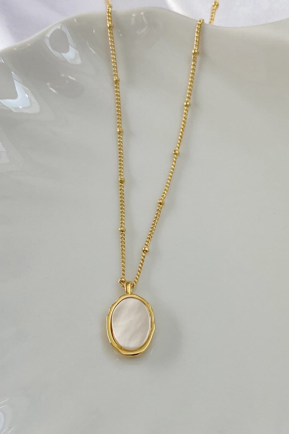 Shell Shape Copper 14K Gold Plated Necklace - AllIn Computer
