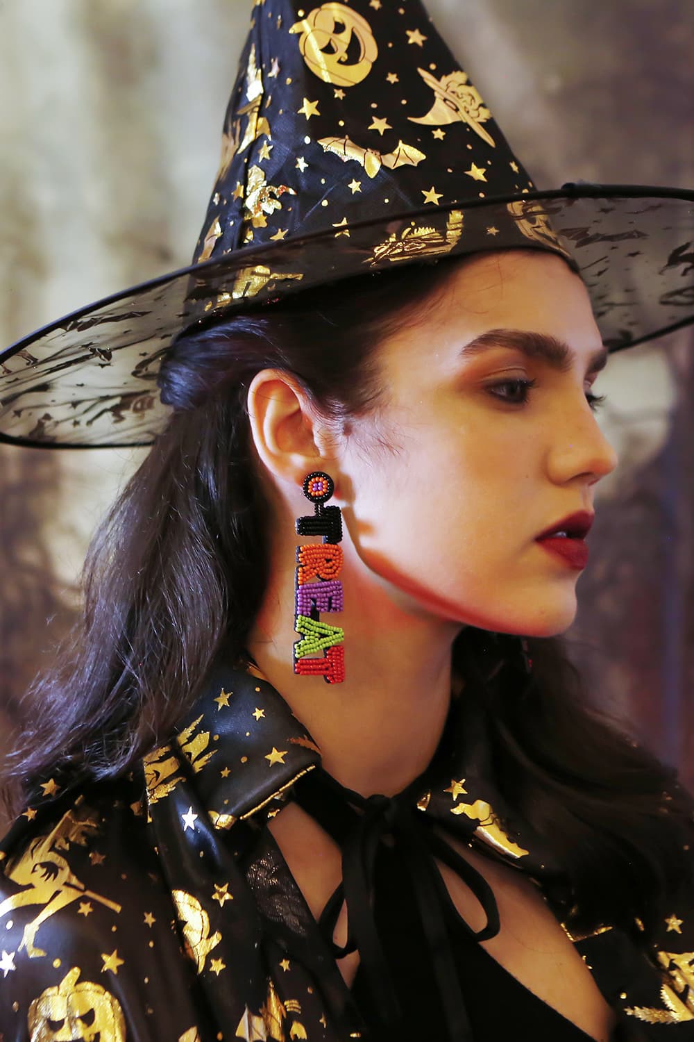 TRICK OR TREAT Beaded Dangle Earrings - AllIn Computer