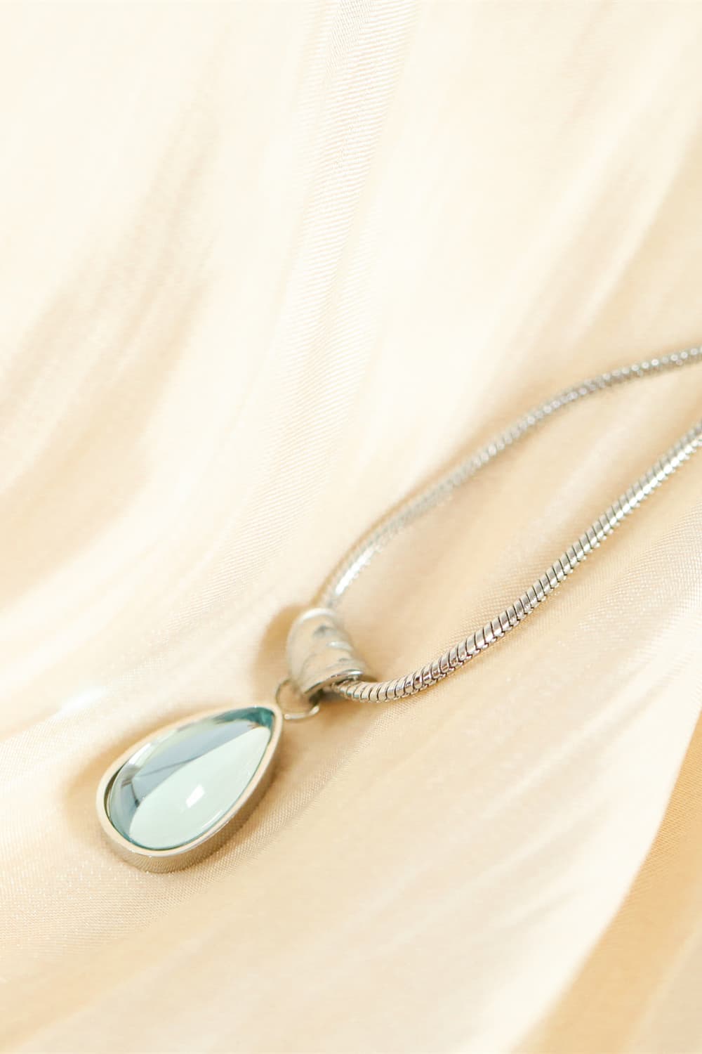 Teardrop Shape Titanium Steel Pendant Necklace - AllIn Computer