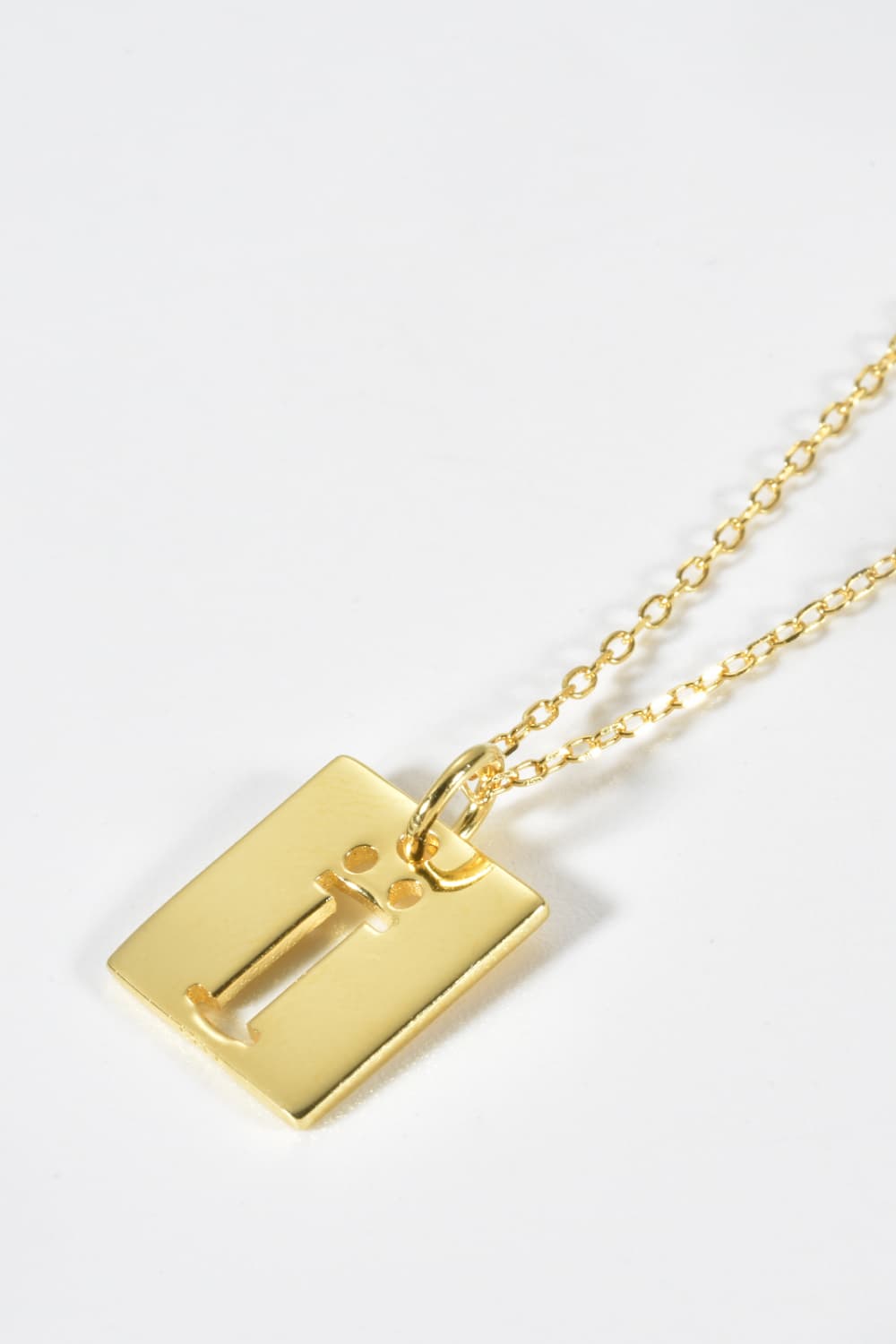Cutout Rectangle Pendant Necklace - AllIn Computer