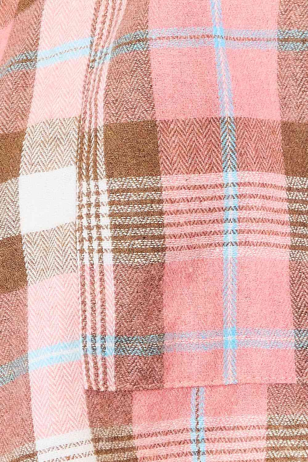 Double Take Plaid Collared Neck Long Sleeve Button-Up Shirt - AllIn Computer
