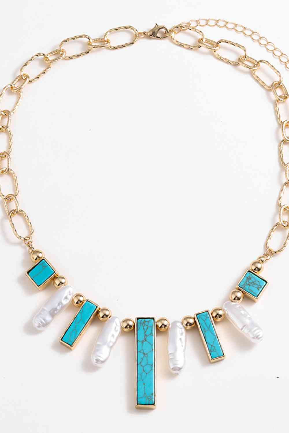 Turquoise Alloy Necklace - AllIn Computer