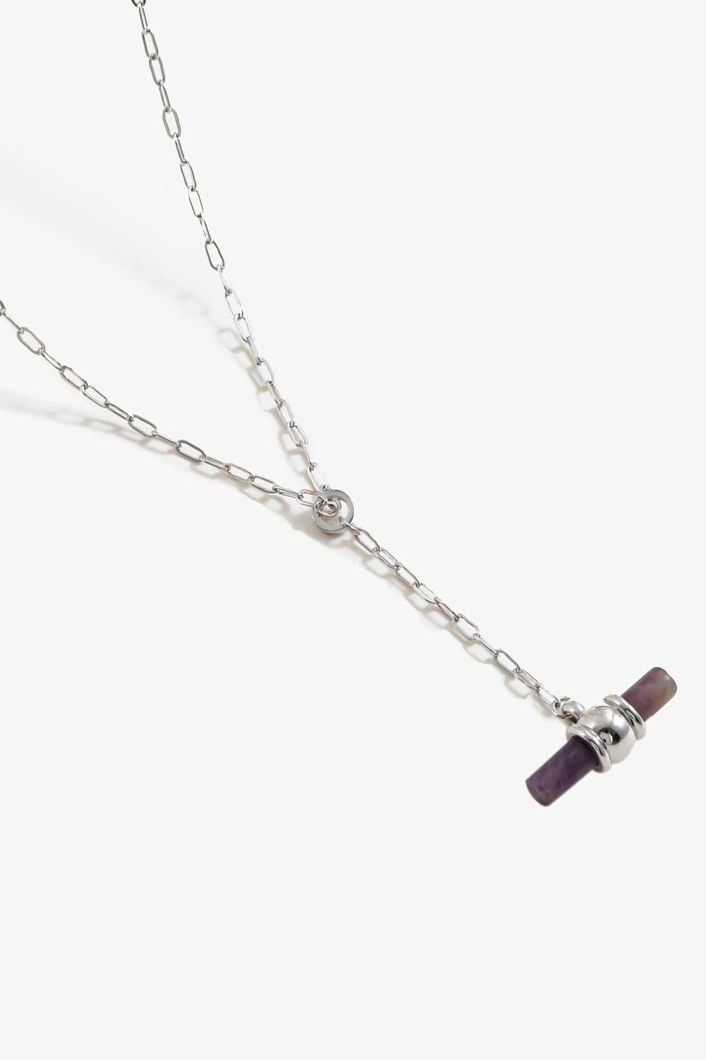 Gold-Plated Bar Pendant OT Chain Necklace - AllIn Computer