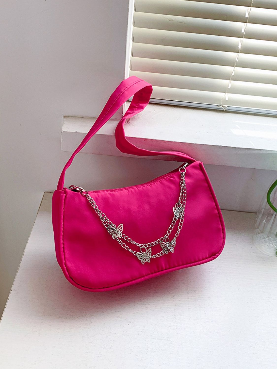 Butterfly Charm Polyester Handbag - AllIn Computer