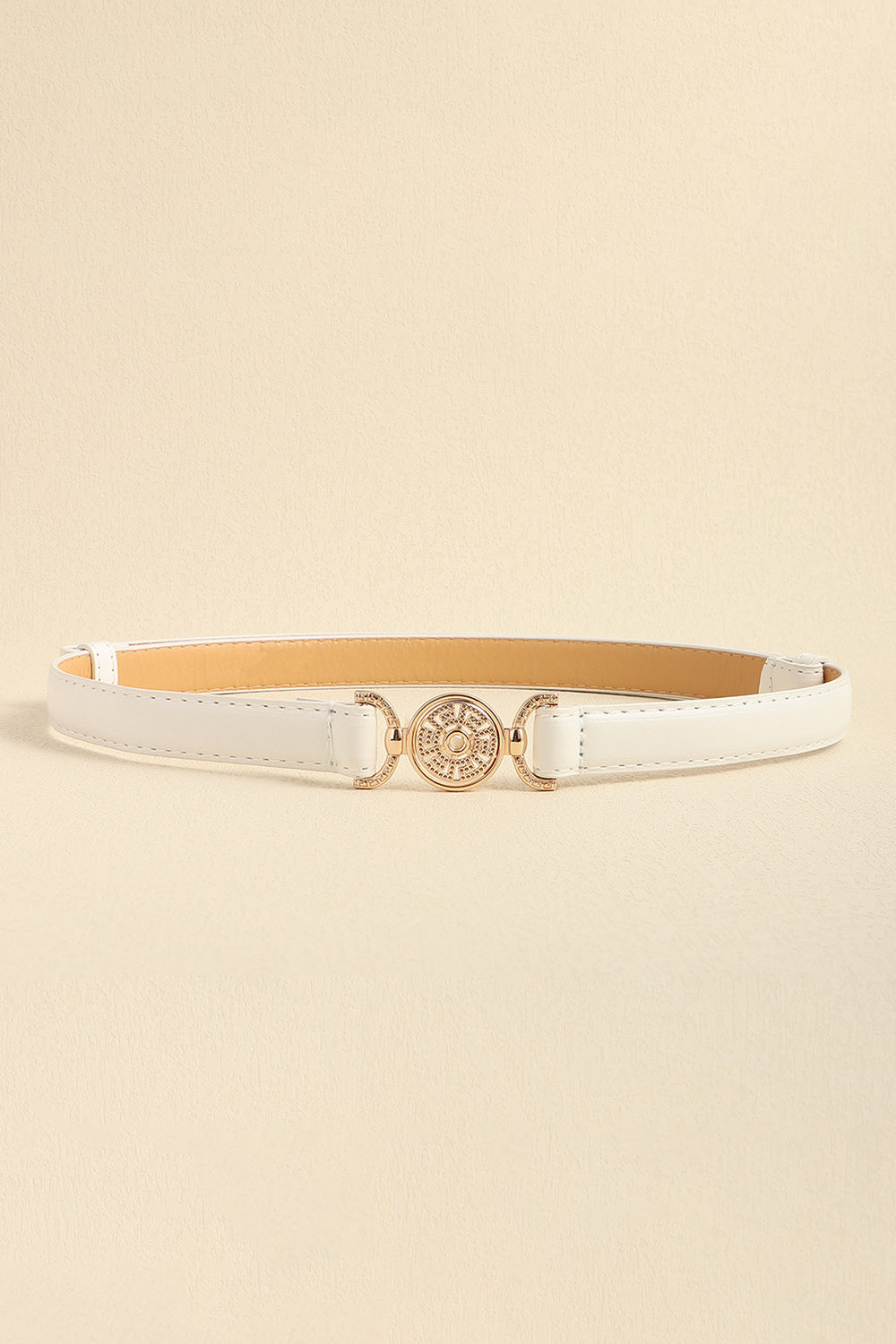 Rhinestone Decor PU Leather Belt - AllIn Computer