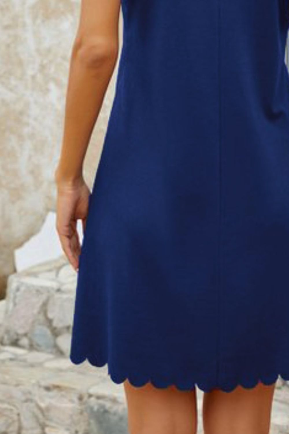Mock Neck Sleeveless Mini Dress - AllIn Computer
