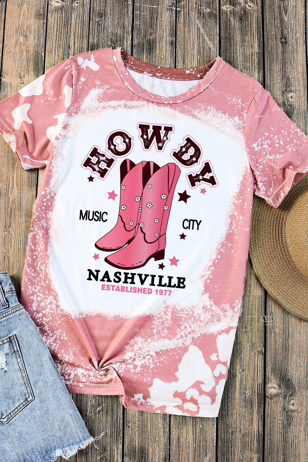 Cowboy Boots Graphic Short Sleeve Tee - AllIn Computer