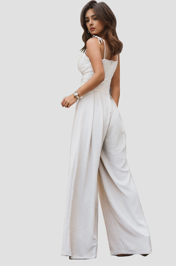 Spaghetti Strap Wide Leg Jumpsuit - AllIn Computer