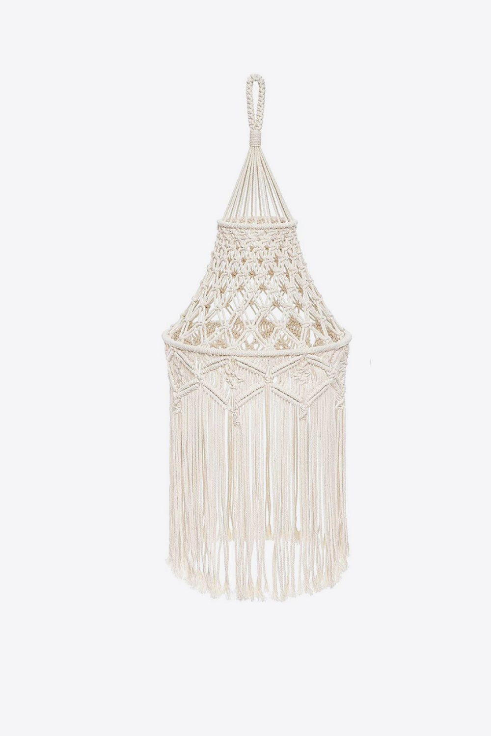 Macrame Hanging Lampshade - AllIn Computer