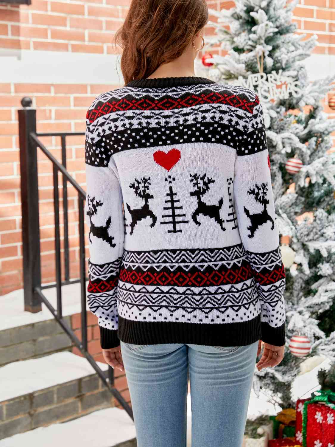 Christmas Round Neck Sweater - AllIn Computer