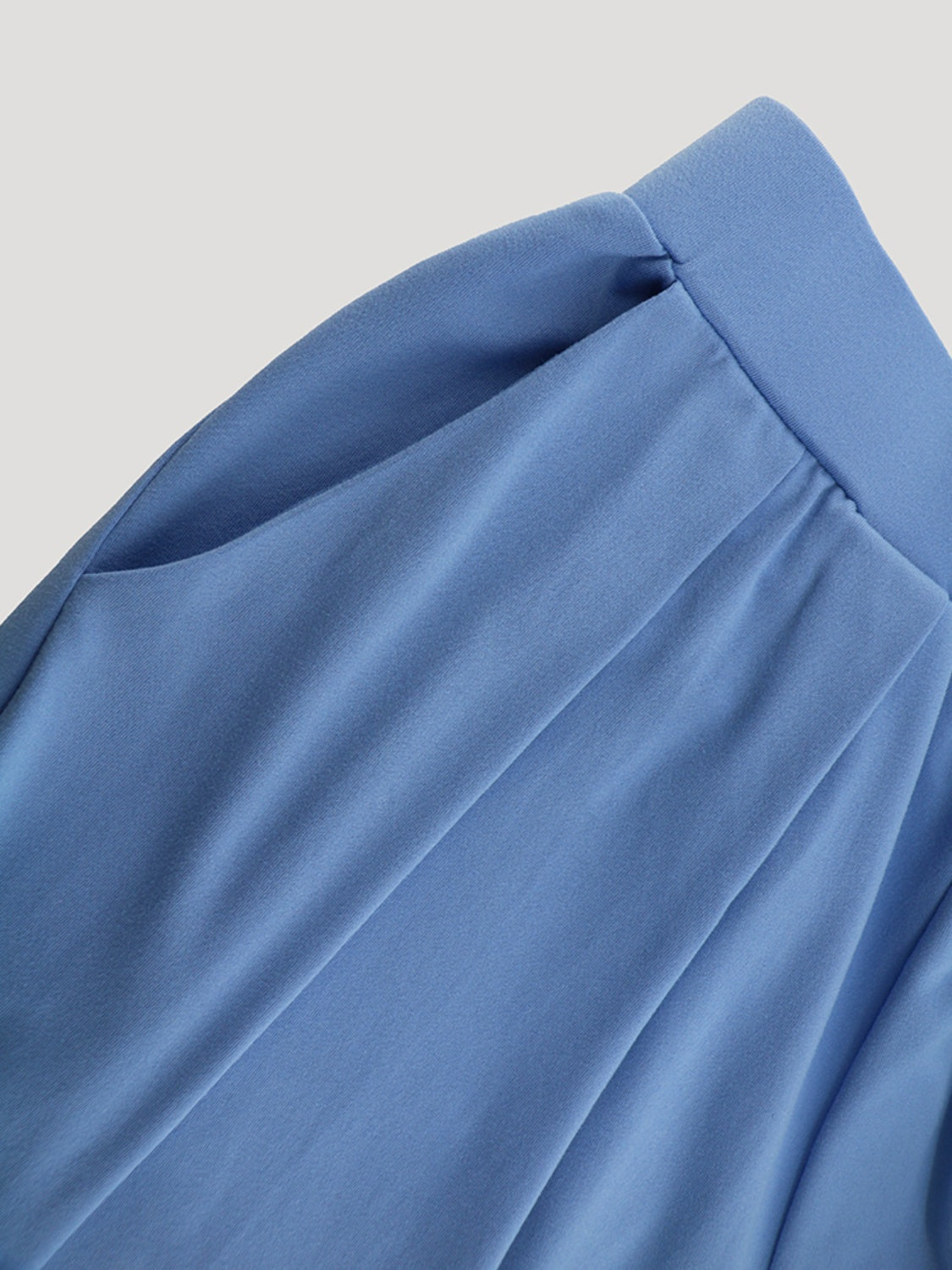 Surplice Top and Wide Leg Pants Set - AllIn Computer